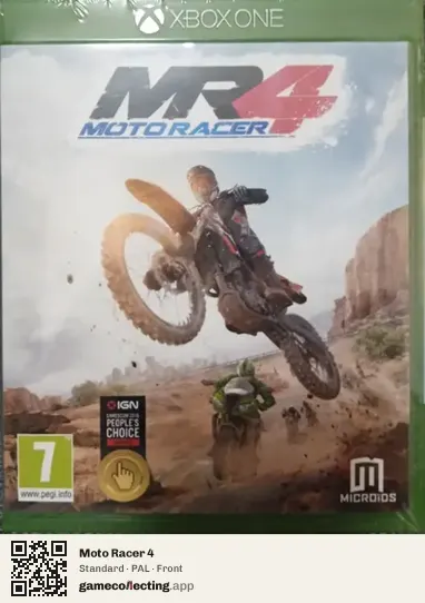 Moto Racer 4 Xbox One, PAL box front