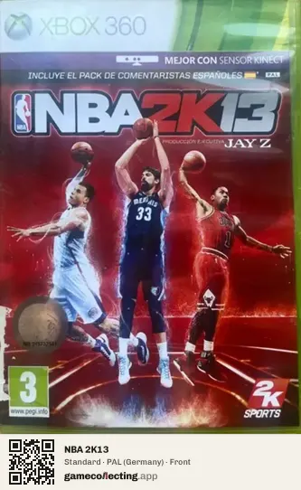 NBA 2K13 Xbox 360, Germany box front