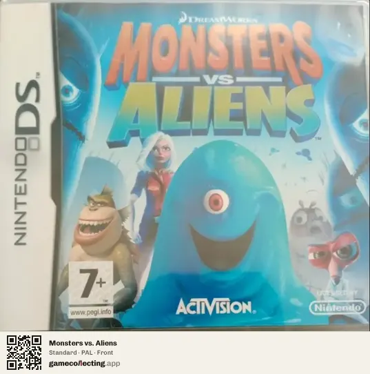 Monsters vs. Aliens Nintendo DS, PAL box front