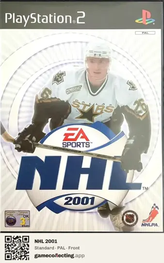 NHL 2001 PlayStation 2, PAL box front