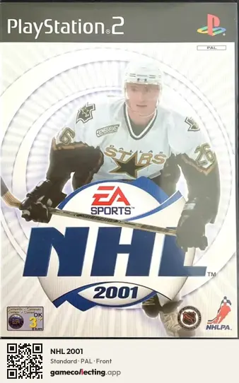 NHL 2001 PlayStation 2, PAL box front