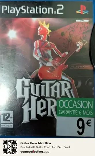 Guitar Hero: Metallica PlayStation 2, PAL box front