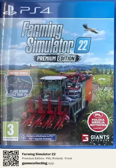 Farming Simulator 22 PlayStation 4, Poland box front