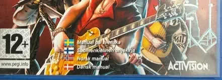 Guitar Hero: Aerosmith, the PEGI square on its front