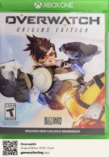 Overwatch Xbox One, NTSC box front
