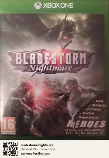 Bladestorm: Nightmare Xbox One, France box front