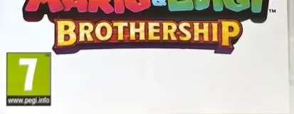 Mario & Luigi: Brothership, the PEGI square on its front
