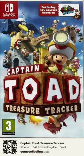 Captain Toad: Treasure Tracker Nintendo Switch, United Kingdom box front