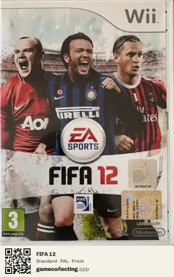 FIFA 12 Nintendo Wii, PAL box front