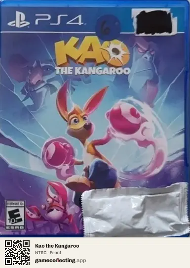 Kao the Kangaroo PlayStation 4, NTSC box front