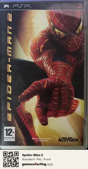 Spider-Man 2 PlayStation Portable, PAL box front