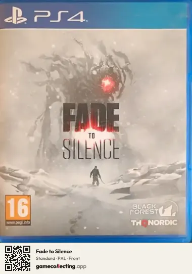Fade to Silence PlayStation 4, PAL box front