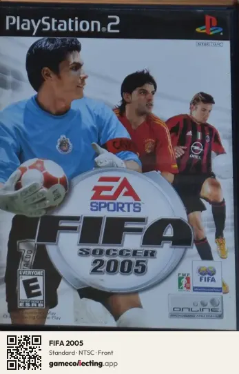 FIFA 2005 PlayStation 2, NTSC box front