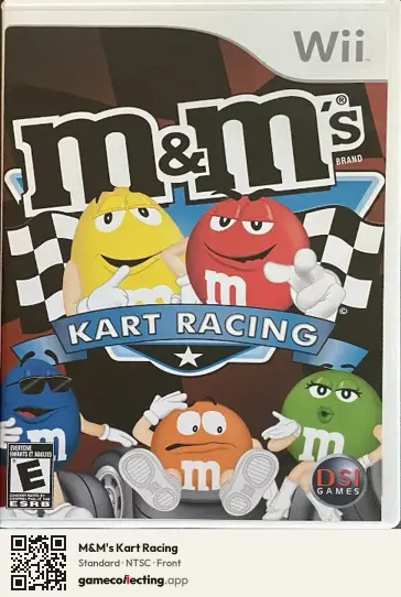 M&M's Kart Racing Nintendo Wii, NTSC box front