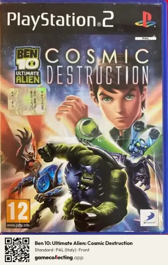 Ben 10: Ultimate Alien: Cosmic Destruction PlayStation 2, Italy box front