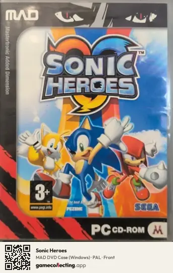Sonic Heroes Computer, PAL box front