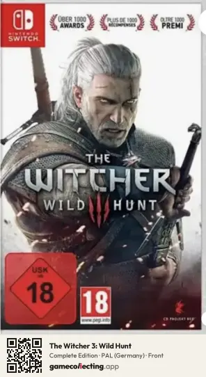 The Witcher 3: Wild Hunt Nintendo Switch, Germany box front