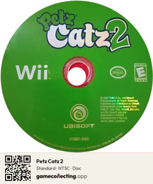 Petz Catz 2 Nintendo Wii, NTSC disc