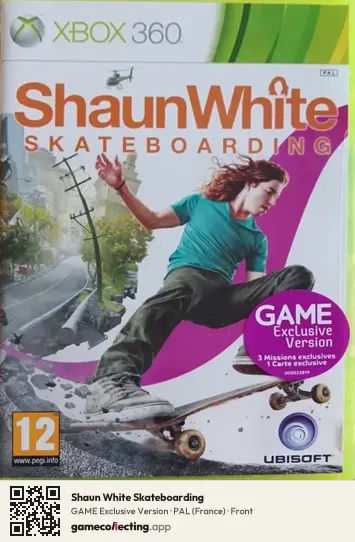 Shaun White Skateboarding Xbox 360, France box front