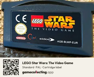 LEGO Star Wars: The Video Game Game Boy Advance, PAL cartridge label