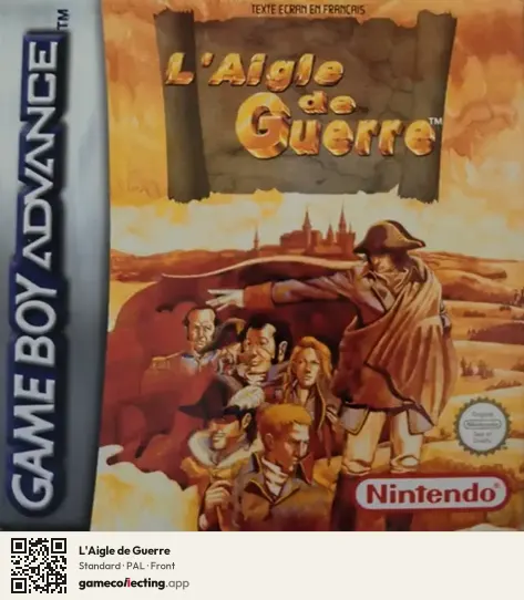 L'Aigle de Guerre Game Boy Advance, PAL box front