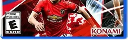 eFootball PES 2020, the ESRB box on its front