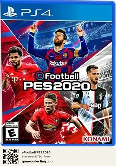 eFootball PES 2020 PlayStation 4, NTSC box front
