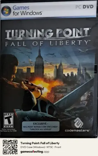 Turning Point: Fall of Liberty Computer, NTSC box front