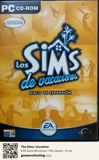 The Sims: Vacation Computer, Spain box front