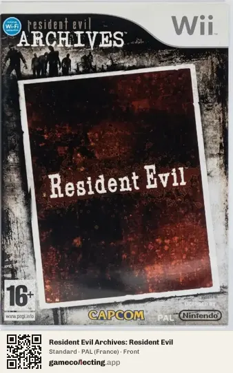 Resident Evil Archives: Resident Evil Nintendo Wii, France box front