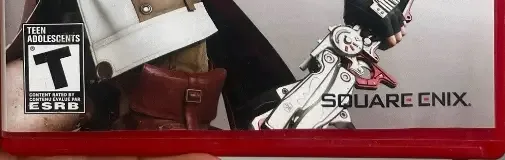 Final Fantasy XIII, the ESRB box on its front
