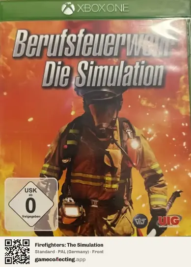 Firefighters: The Simulation Xbox One, Germany box front