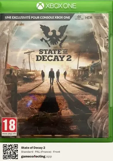 State of Decay 2 Xbox One, France box front
