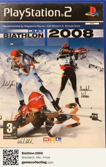Biathlon 2008 PlayStation 2, PAL box front