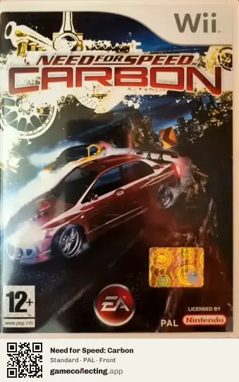 Need for Speed: Carbon Nintendo Wii, PAL box front