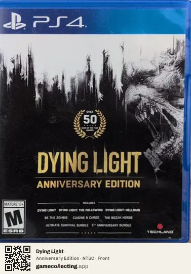Dying Light PlayStation 4, NTSC box front