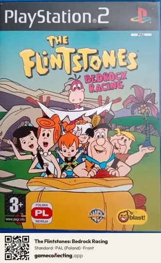 The Flintstones: Bedrock Racing PlayStation 2, Poland box front
