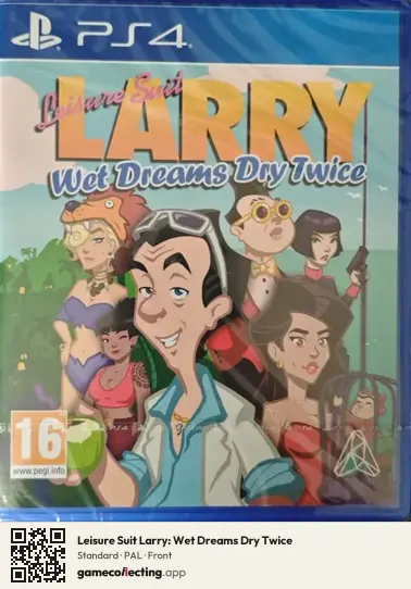 Leisure Suit Larry: Wet Dreams Dry Twice PlayStation 4, PAL box front