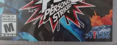 Persona 5 Strikers, the ESRB box on its front