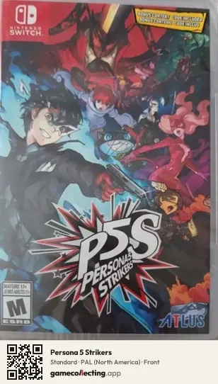 Persona 5 Strikers Nintendo Switch, North America box front