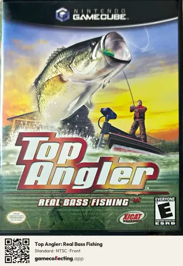Top Angler: Real Bass Fishing Nintendo GameCube, NTSC box front