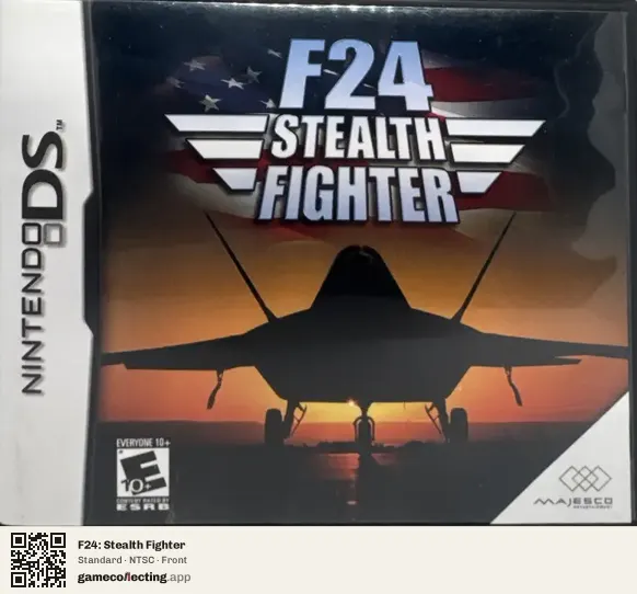F24: Stealth Fighter Nintendo DS, NTSC box front