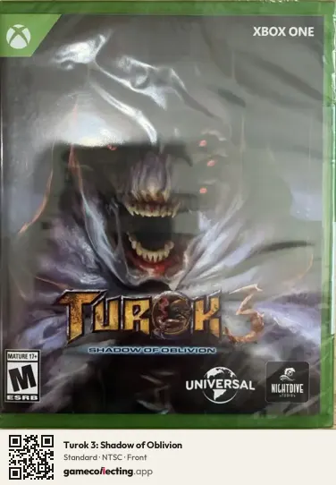 Turok 3: Shadow of Oblivion Xbox One, NTSC box front