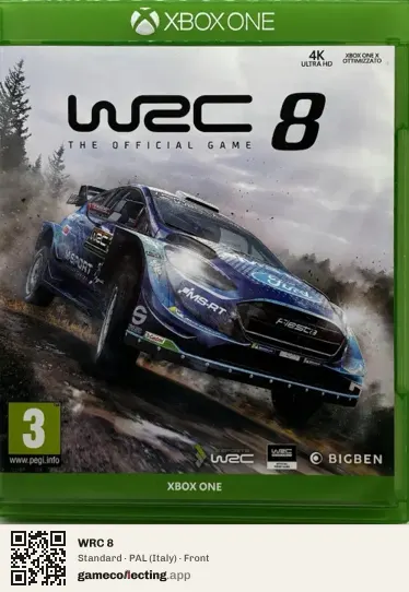 WRC 8 Xbox One, Italy box front