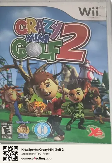 Kidz Sports: Crazy Mini Golf 2 Nintendo Wii, NTSC box front