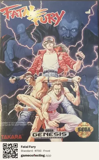 Fatal Fury Sega Mega Drive / Genesis, NTSC box front
