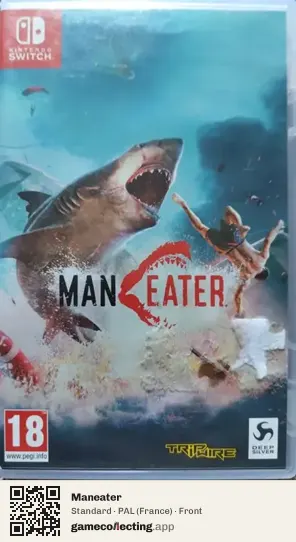 Maneater Nintendo Switch, France box front