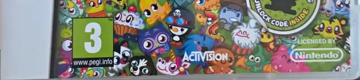 Moshi Monsters: Moshling Zoo, the PEGI square on its front