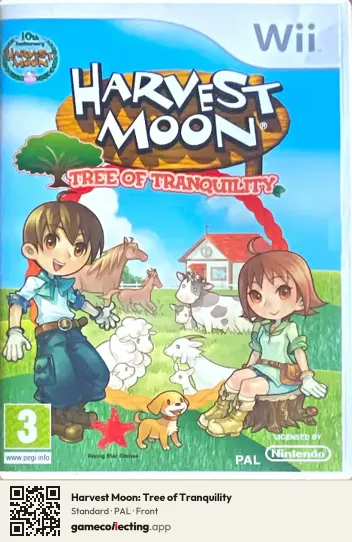 Harvest Moon: Tree of Tranquility Nintendo Wii, PAL box front