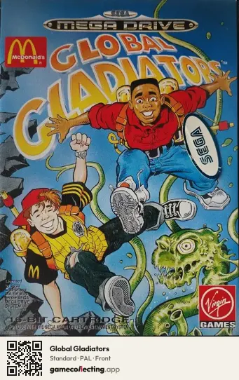 Global Gladiators Sega Mega Drive / Genesis, PAL box front